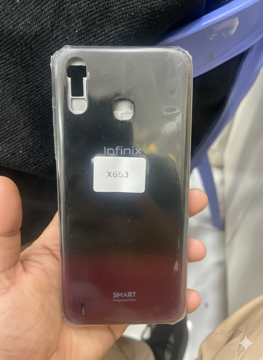 IMG_5099 INFINIX X653 SMART 4 BLACK/PURPLE COLOUR FULL CASING HOUSING - Image 1