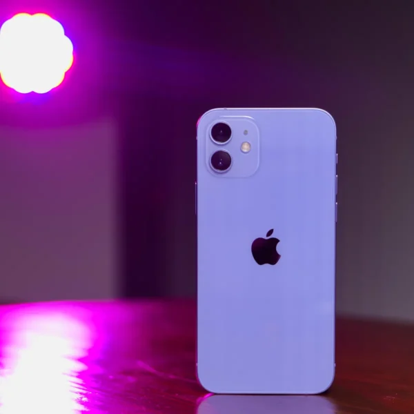 I PHONE 12 PURPLE COLOUR BACK