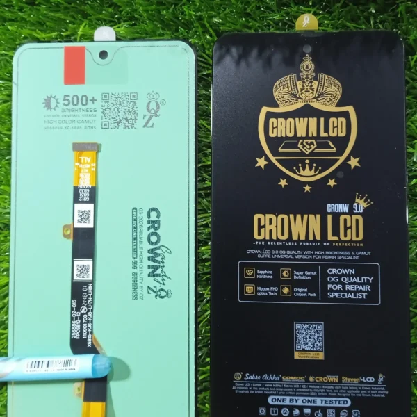 CROWN UNIT X6831 X6833 SPARK 20 PRO  NOTE 30 BIG GLASS LCD PANEL