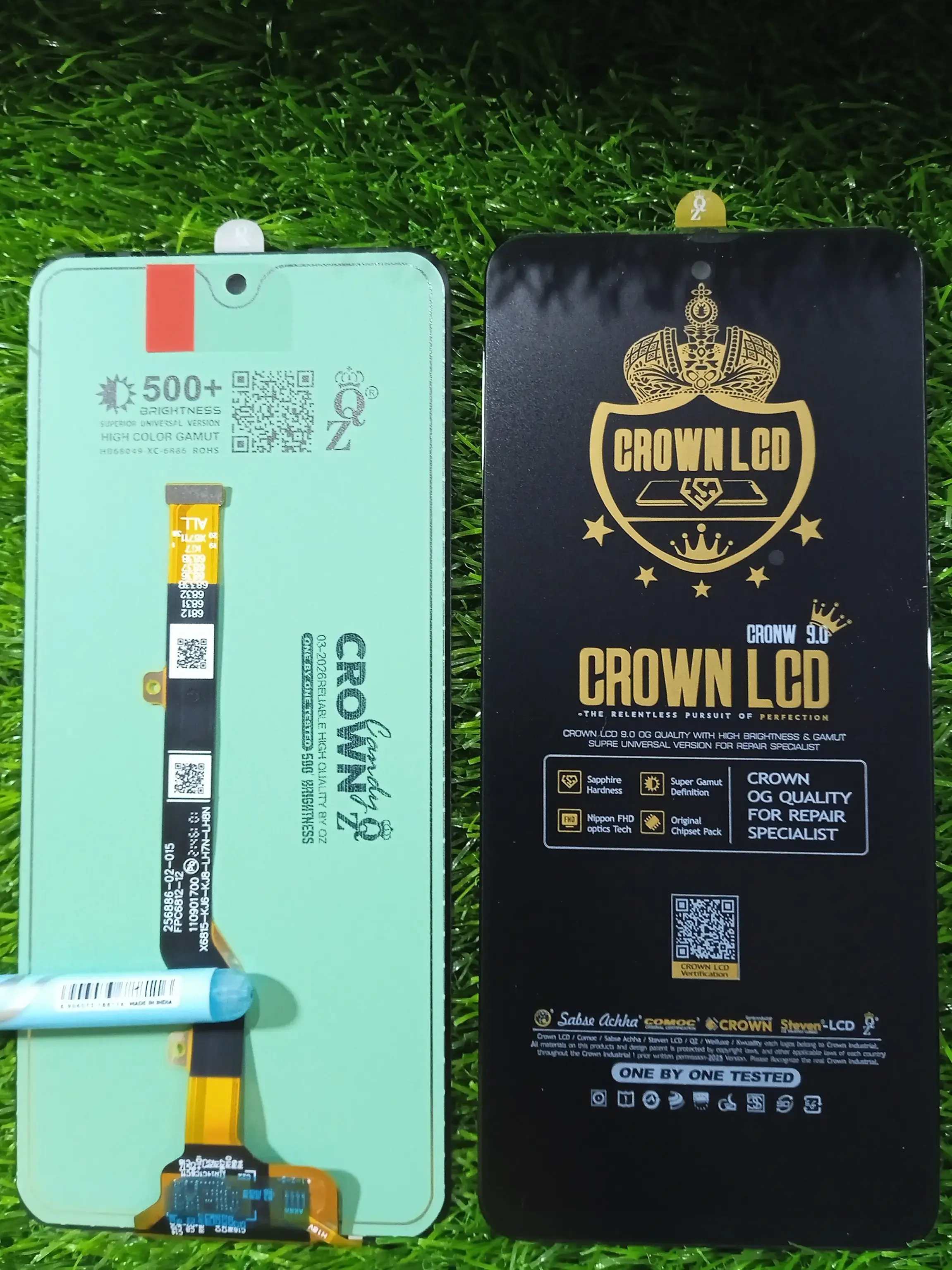 UXhA1j61 CROWN UNIT X6831 X6833 SPARK 20 PRO NOTE 30 BIG GLASS LCD PANEL - Image 1