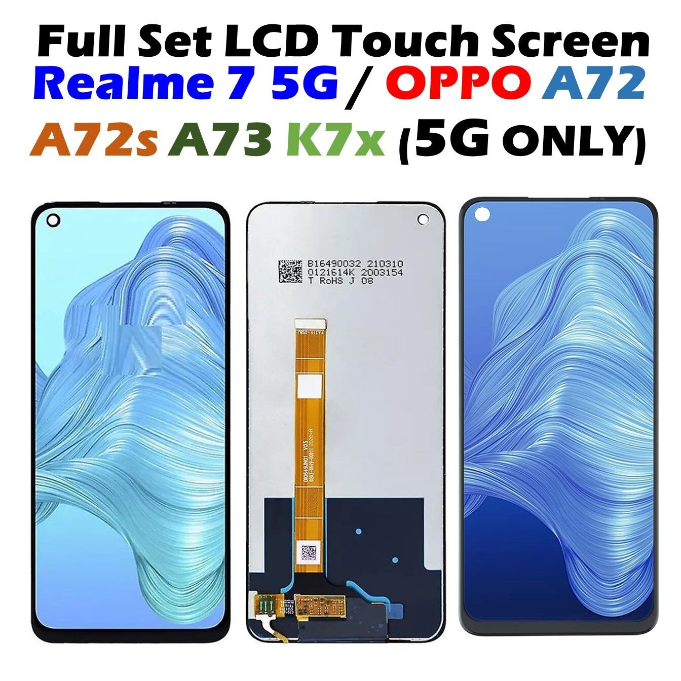 ac0ee270c14c1d08d04828f7a9eacef3 CROWN UNIT A52 5G A72 5G A54 5G A92 5G REALME 7 5GNORD N200 ONEPLUS LCD PANEL - Image 1