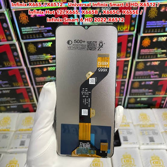 CROWN UNIT X6512 X665 SMART 6 HD HOT 20i LCD PANEL
