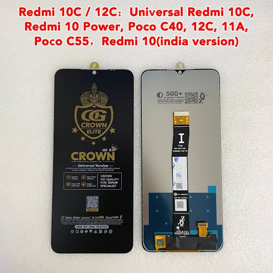 CROWN UNIT REDMI 12C  REDMI 10C LCD PANAL